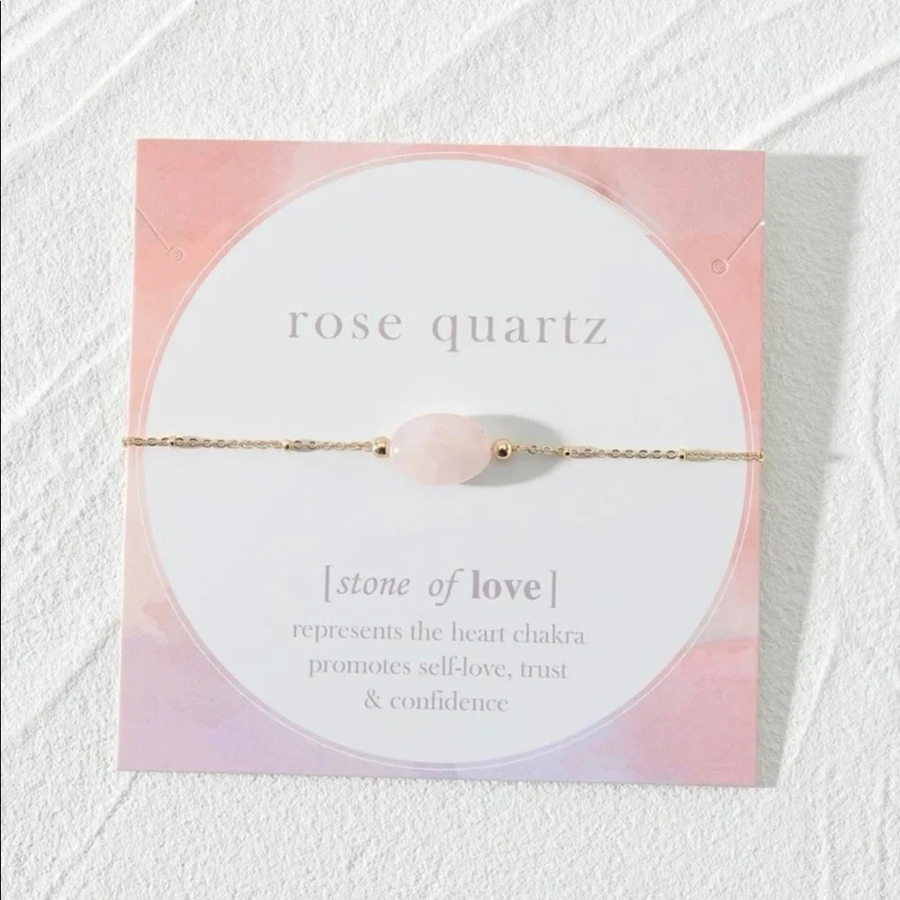 🎉HP🎉 Rose Quartz Stone of Love Bracelet (Boutique) - Picture 1 of 6